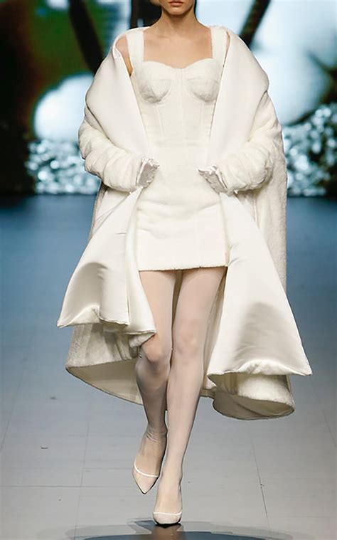 dolce gabbana coat white fur collar|net a porter dolce and gabbana.